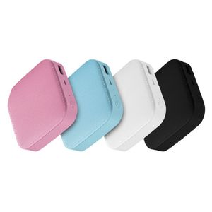 Mini square painted power banks with skin texture square powers bank