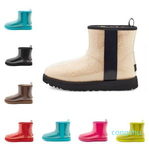 Classic Clear Mini Designer Damen Australien Australische Stiefel Winter Herren Schnee Kind Kinder Fell Pelz Satin Stiefel 20 Stiefeletten Leder Outdoo