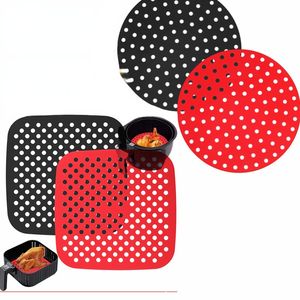 Silicone Air Fryer Liner Cookware Parts Non-Stick Eco-friendly Steamer Pad Baking Inner Liner Cooking Mat Kitchen Utensils Accessories