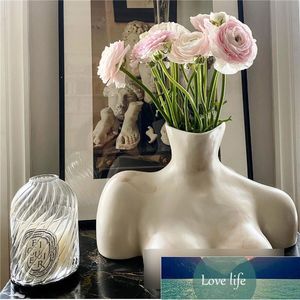 Nordic Style Home Simulation Human Body Art Vase Ceramic Decoration Handicraft Decoration Ceramic Vase Desktop Decoration Factory price expert design Quality