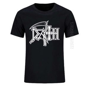 DEATH ROCK BAND HEAVY METAL Camiseta Masculina Casual Decote Redondo Oversized Algodão Camiseta Presente de Aniversário 210629