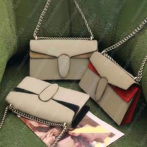Designer messenger bags Luxury Satchel classic Clutch Cross Body for women sliver chain Shoulder Bags Flap handbag lady Envelope Horseshoe buckle purse flowers