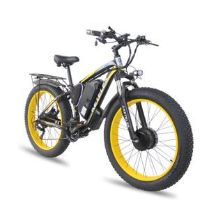 26 Inch 48v 23Ah Land Cruiser 48V 2000W Electric Bicycle 1000W Two Motor Driven E Bike 26 * 4.0 Fat Tire High Speed 50-60km h