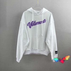 Vetements Sweet Hoodie 2021 Männer Frauen Hohe Qualität Lila Schaum Druck Vetements Sweatshirts Terry Baumwolle VTM Pullover S0804