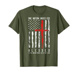 愛国的なクリスチャンのTシャツ「祝福」