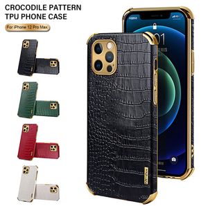 Чехлы для мобильных телефонов Textura Crocodilo Caso O iPhone 13 Mini 12 Pro Max Capa De Couro Luxo Para iPhone13