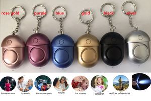 Personal Alarm 120db With LED Light Keychain Alarm Self Defense Alarm Girl Women children old people Security Anti-Attack