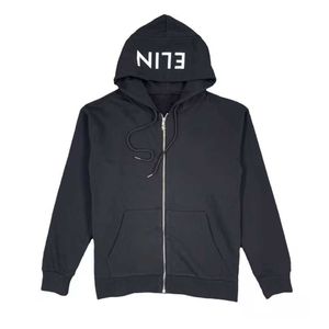 Mäns Jackor Högkvalitativ Höst Vinter 2021 Ny Cel Home Hat Printed Zipper Terry Men's and Women's Hoodie