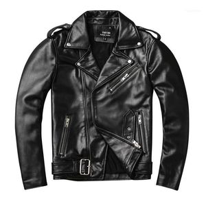 Мужская кожаная из искусственного 2021 чернокожих мужчин осень тонкий подходит для куртки бакера плюс размер XXXXL подлинной мотоциклетный мотоциклетный парусник