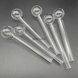 QBsomk VIP factory price Glass Oil Burner Pipe Thick Pyrex Clear Glass for dab oil rigs glass water bongs in stock free shipping