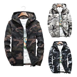 Tactische Camouflage Jacket Mannen Casual Hoodie Jassen Streetwear Herfst Camo Hooded Windbreaker Coat Mannelijke Uitloper