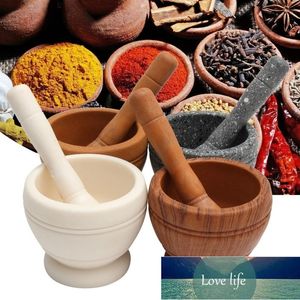 Resin Mortar Pestle Set Vitlök Herb Spice Blandning Slipkross Skål Restaurang Kök Tools Fabrikspris Expert Design Kvalitet Senaste Style