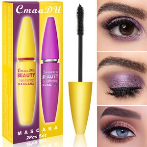 Cmaadu 3D Mascara Black Volume and Length For Eyelashes 5ml*2pcs In 1 Cosmetics Makeup Set