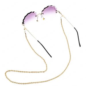 안경 체인 여성용 가벼운 트위스트 금속 체인 안경 끈 힙합 안경 스트랩 선글라스 코드 캐주얼