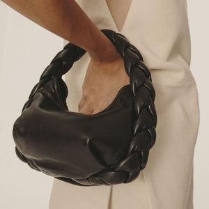 Umhängetaschen 2021 Mode Damen Handtaschen Luxus Pu Leder Handgewebte Frauen Markendesign Große Kapazität