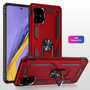 Pancerz odporny na wstrząsy pokrowiec do Samsung Galaxy A51 A71 A21S A21 A31 A41 A11 M21 M40S M60S M80S S10 uwaga 10 Lite magnetyczny stojak pierścieniowy