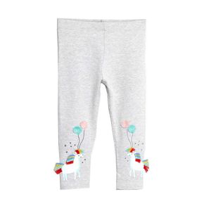 Hoppmätare Babyflickor Unicorn Cartoon Leggings Byxor Barn Vår Höst Bomull Kläder Tryckta Unicorns Fashion 210529