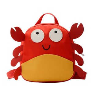 Kreativer Kinderrucksack Cartoon niedliche kleine Krabbe Schultasche Junge Mädchen Outdoor Wanderrucksack Kinder Büchertasche