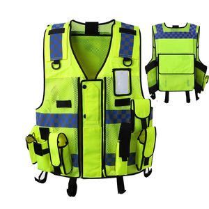 Hi Vis High Visibility Working Clothes Motorcycle Cycling Sports Outdoor Reflective Safety Vest