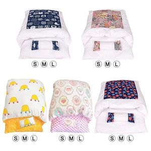 Pet Cat Quilt Four Season Universal Sleeping Bag Warm Movable House Cave Comfortable Bed With Pillow Accessories 211006