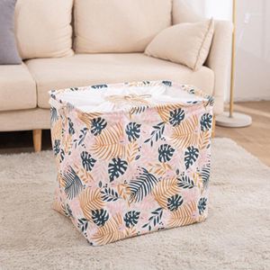 Sacchetti di stoccaggio Stampa Desktop Sundries Basket Basket Rettangolo Abbigliamento Home Cosmetico Libro Organizzatore Panno Pacchetto Contenitore