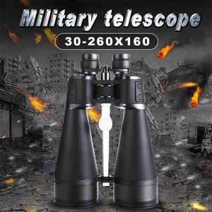 Binocolo telescopio professionale 30-260X160 a lungo raggio HD Obiettivo grandangolare di grande diametro BAK4 Campeggio da caccia impermeabile