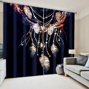 Beautiful Photo Fashion Customized 3D Curtains black blackout curtains 3D Window Curtain For Living Room office Bedroom