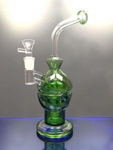 Красочный цвет Fab Egg Glass Bong Bong Demplead Perc Recycler Water Tipes 14,4 мм сустав