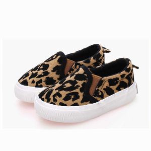 2020 frühling Kinder Schuhe Mädchen Jungen Casual Schuhe Mode Leopard Druck Komfortable Leinwand Schuhe Kinder Turnschuhe Slip Auf Loafers G1025