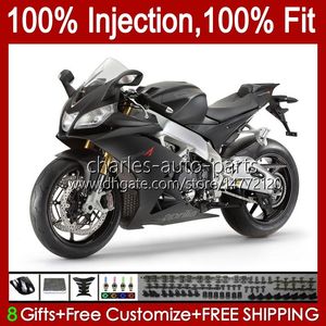 Aprilia RSV1000rr RSV4 RSV-1000 Body 39NO.125 RSV 1000 RSV1000 R RR 09 10 11 12 2013 2014 2015 매트 블랙 RSV1000R 2009 2011 2012 13 14 15 OEM 페어링