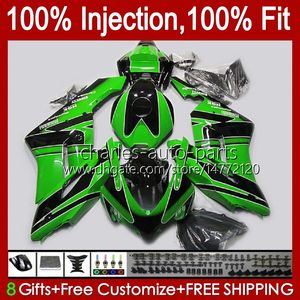 Molde de injeção OEM para feiras de Honda CBR 1000 CBR1000 RR CC CBR1000RR 04 05 Bodywork 52No.76 cbr 1000rr 1000cc 2004 2005 CBR-1000 2004-2005 Jogo preto verde