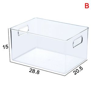 Kunststoff-Küchen-Speisekammer-Schrank-Kühlschrank-Gefrierschrank-Lebensmittel-Aufbewahrungsbehälter mit Griffen, transparent, bester Preis 210315