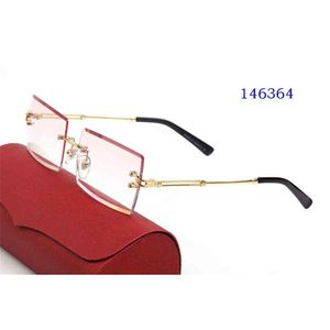 Glasses Frame Men Sunglasses Gold Rimless Eyeglasses for Man Anti Reflective Clear Lens Prescription Spectacles French