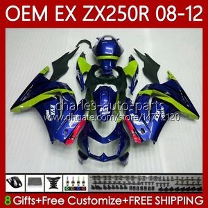 Órgão de Injeção para Kawasaki Ninja Ex250 Ex-250 ZX250 R Ex ZX 250R 08 09 10 11 12 81No.32 EX250R ZX-250R 2008-2012 ZX250R 2009 2010 2012 2012 2012 Blue Green Blue
