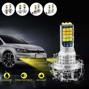 1 Çift Araba LED Sis Far Ampuller Oto Sürüş Anti-sis Lambası Yüksek Parlak Gün Koşu Işık Araba Parçaları Su Geçirmez Motosiklet Lambası