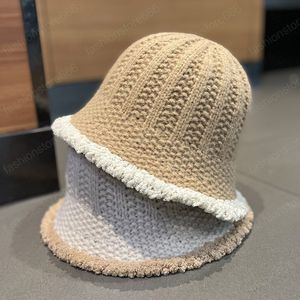 Осень зима трикотажные ткани кружевные отделки Caps Street Lady Bucket Cap женский досуг шляпа