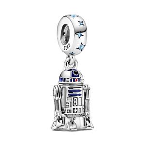 Новый S925 серебряные серебряные роботы Star Robot Charms Diy Fit Pandora Bracelet Bragle