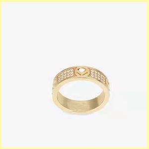 Stilista di moda Anello Bracciale in oro Anello in oro Gioielli di lusso Anelli con diamanti Fidanzamenti per le donne Braccialetti d'amore F Marchi 21100601R