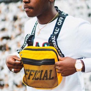 Streetwear Mężczyźni Torba Taktyczna Kamizelka Hip Hop Styl Crossbody Chest Bags Paczki Dla Kobiet Moda Punck Chest Rig Kamizelka Torba 211023