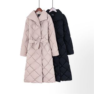 Topy Płaszcz zimowy Kobiety Parkas Grubsze Ciepłe Plaid Bubble Korean Puffer Kurtka Moda Znosić 211013