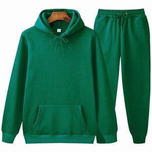 Men's Hoodies & Sweatshirts 2021 And Women's Hoodie Fashion Sportswear Brown Almond + Pants Set Hip Hop Sweatshirt