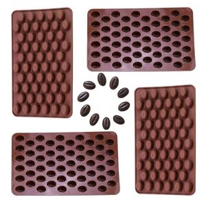 Silicone bakeware chocolate grãos de café em forma de moldes molde geléia geléia doces ferramenta de cozinha ferramentas de cozimento decoração de bolo