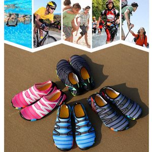 Mens confortável Swimming Shoes Plano Soft Seco Secagem Secagem Sapatos de Camping Unisex Elastic Non Slip Beach Surfing Surfing Calçado Y0714