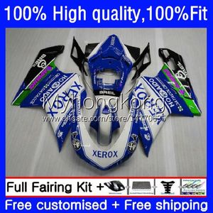 Kroppsinjektion för Ducati 848s 1098s Blue Xerox 1198s 848R 07-12 Cowling 14No.99 1098R 1198R 2008 2008 2009 2010 2011 2012 848 1098 1198 S 07 08 09 10 11 11 OEM FAIRING