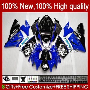 Body Kit OEM för Kawasaki Ninja ZX1000C ZX 10 R 1000 CC ZX1000 04-05 Bodywork 9No.134 ZX 10R 1000cc ZX10R 04 05 ZX-10R ZX1000CC 2004 2005 Motorcykel Fairing Black Blue