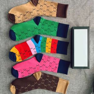 Barnstrumpor Multicolor Classic Letter Socks Women Letters Soft Cotton Sock Gift For Love Girl Girl Girl Girl Girl Girl Girlity