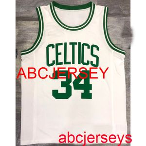 Mann-Frauen scherzt 2 Arten 34# DURCHBRINGEN weiße Basketball-Jersey-Stickerei Neue Basketball-Jerseys XS-5XL 6XL