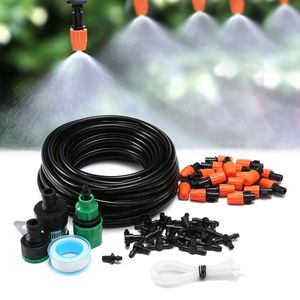 5m 15m 25m Micro irrigazione a goccia Kit sistema di irrigazione automatico per giardino Set di irrigatori per nebulizzazione di raffreddamento estivo