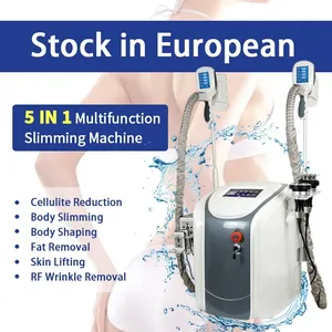 2022 Nyaste midjan Slimming Cavitation RF Machine Fat Reduction Lipo Laser 2 Freezing Heads kan fungera samtidigt