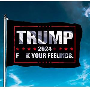 Трамп 2024 баннер флаг K Ваши чувства Флаг 3x5 футов Флаги для дома Украшения Главная Украшения на открытом воздухе Праздник Ферма Годовщина HH21-80